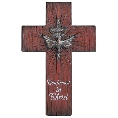 Confirmation 8.75" Wall Cross Distressed