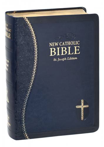 New Catholic Bible St. Joseph Regular Print Dura-Lux Blue