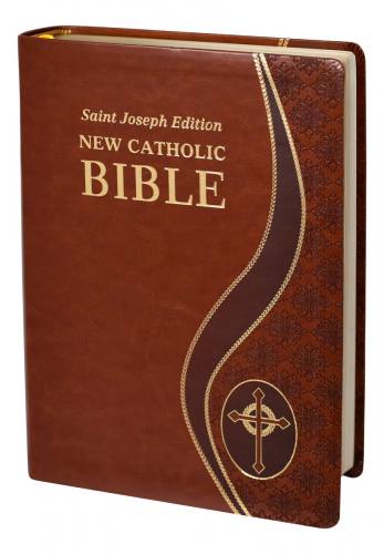 New Catholic Bible St. Joseph Giant Type Dura-Lux Burgundy