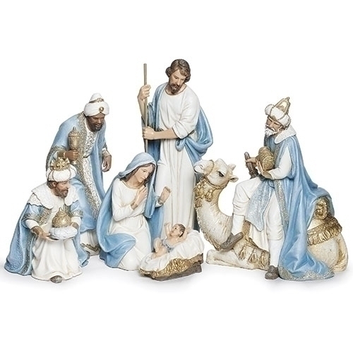 Nativity 9" King On Camel 6Pc