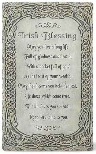 Plaque 8" Irish Blessing