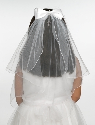 First Communion Veil Jessica Comb Style