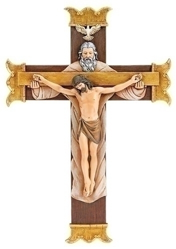 Crucifix Wall 10.25" Holy Trinity