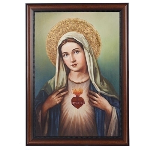 Print 27" Immaculate Heart Mary Framed