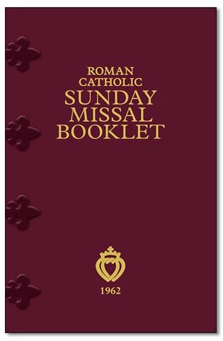 Latin-English Roman Catholic Sunday Missal Booklet Regular Print