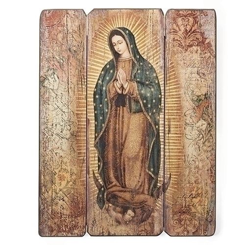 Wood Pallet 17" Our Lady of Guadalupe