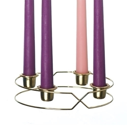 Advent Wreath 6.5" Metal with Candles