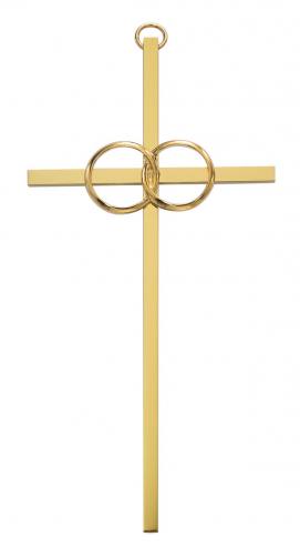 Cross Wall Wedding Rings Cana 6 inch Brass