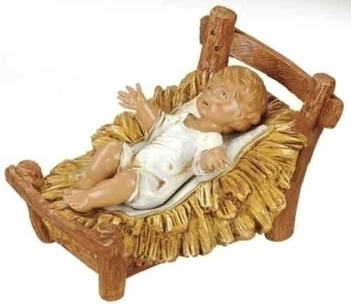 Fontanini 12" Scale Infant & Cradle