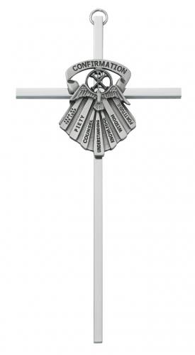 Cross Wall Confirmation Gifts Spirit 6 inch Silver