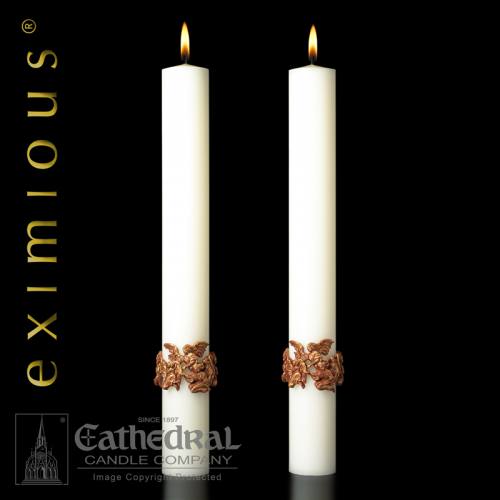 Paschal Mount Olivet Complementing Altar Candles Pair