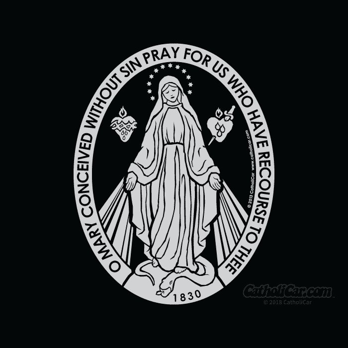 Auto Decal Miraculous Medal