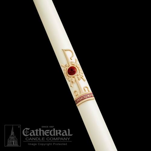 Paschal Candle Holy Trinity Size 10: 2-1/2" x 60"