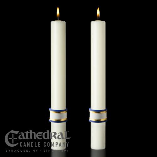 Paschal Eternal Glory Complementing Altar Candles Pair