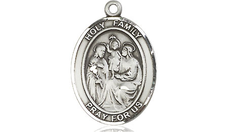 Necklace Holy Family 3/4 inch Sterling Silver