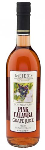 Meier's Still Pink Catawba Grape Juice Mustum Bottle