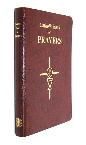 Prayer Book Catholic Book of Prayers Bonded Leather Burgundy