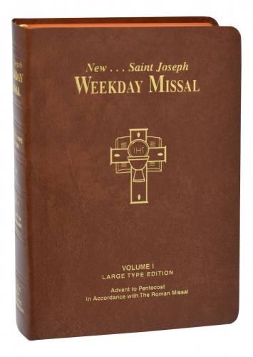 Weekday Missal Vol 1 St. Joseph Large Print Imit Leather Brown