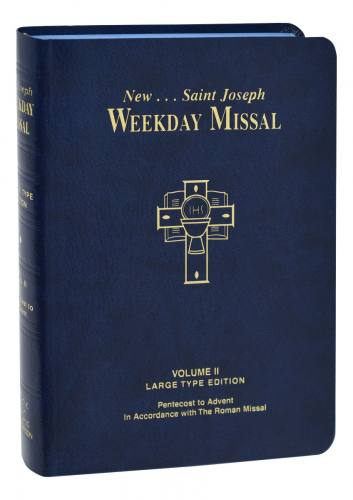 Weekday Missal Vol 2 St. Joseph Large Print Imit Leather Blue