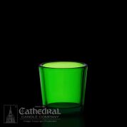 Votive Candle Glass 10 Hour Green Individual