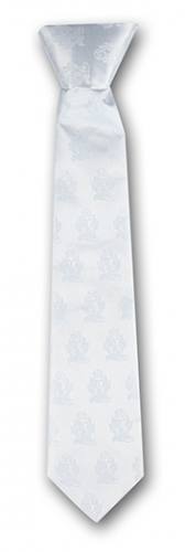 First Communion Clip-On Tie White