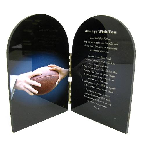 Diptych Plaque Sport Football Graphic Laminated