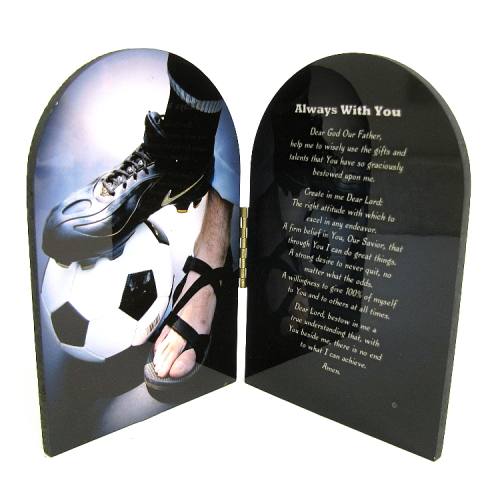 Diptych Plaque Sport Soccer Men Graphic Laminated
