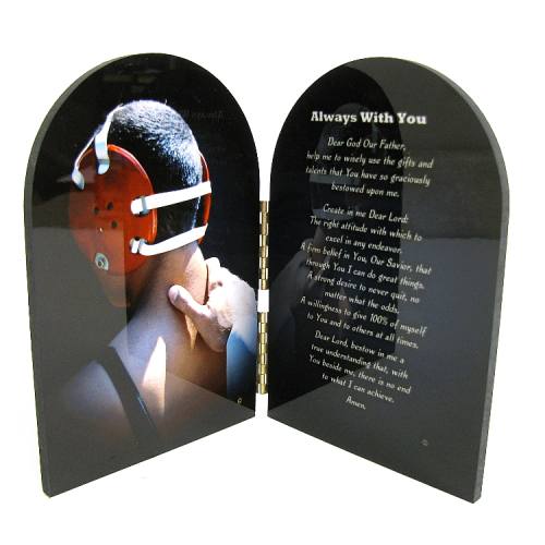 Diptych Plaque Sport Wrestling Graphic Laminated