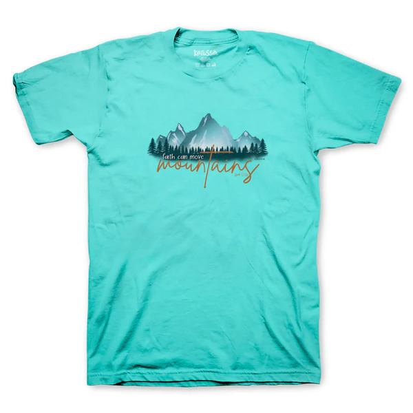T-Shirt Airbrushed Mountains Womens XL