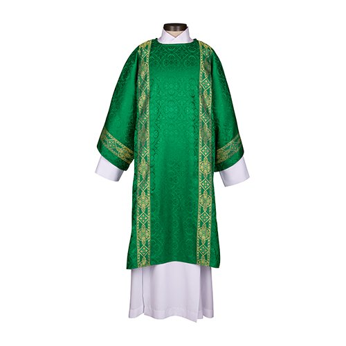 Dalmatic Avignon Collection Green with Gold Banding
