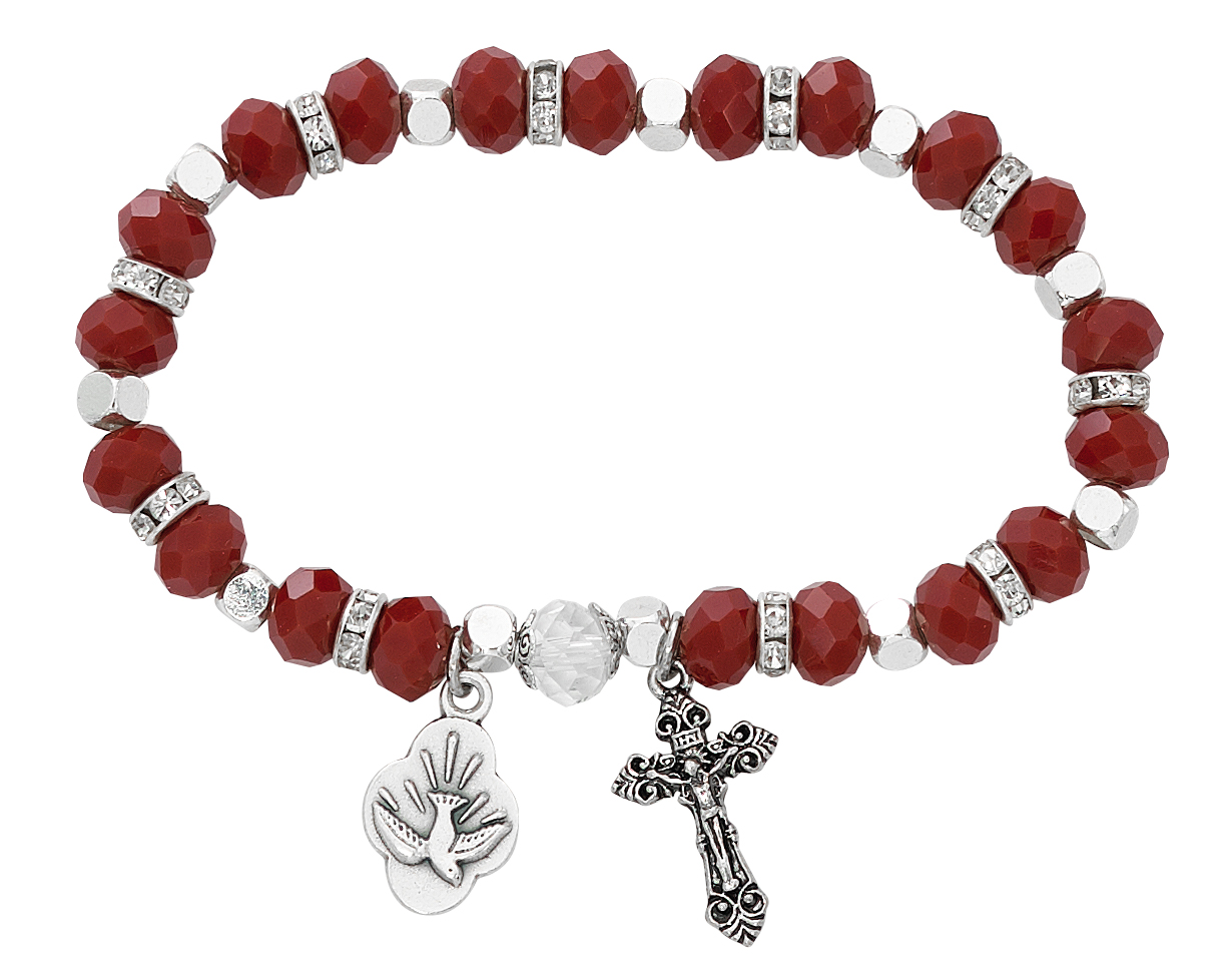Adult Red Holy Spirit Stretch Bracelet