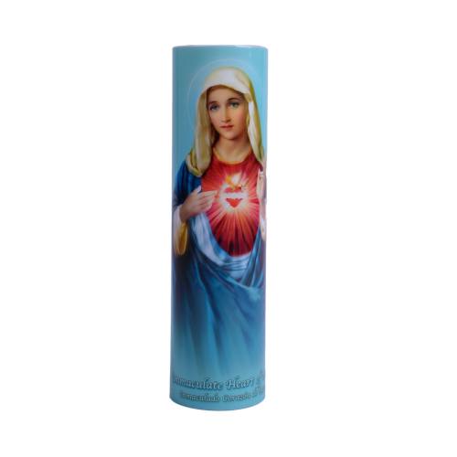 Immaculate Heart of Mary Flameless LED Candle