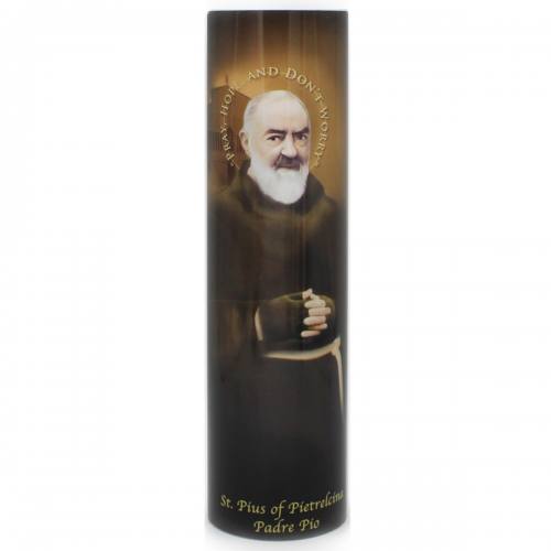 St. Padre Pio Pietrelcina Flameless LED Candle