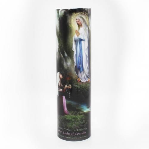 Mary Our Lady of Lourdes Flameless LED Candle