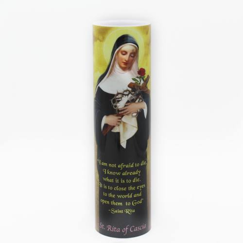 St. Rita Flameless LED Candle
