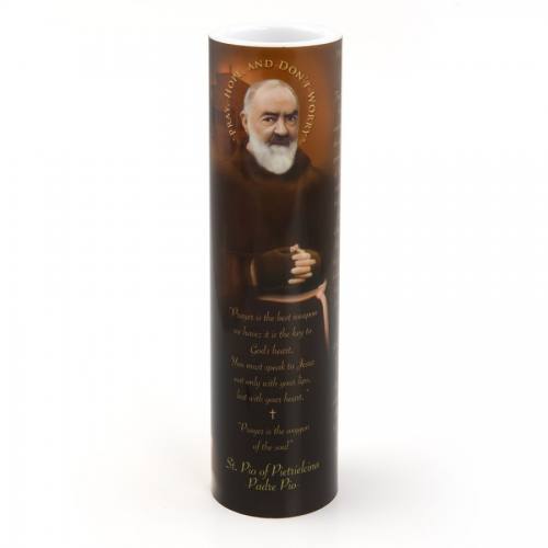 St. Padre Pio Pietrelcina Flameless LED Candle