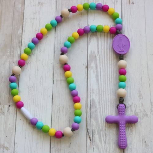Chews Life Teething Rosary Hope Rainbow