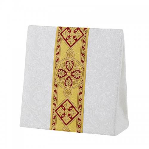 Burse Avignon Collection Ivory with Burgundy & Gold Banding