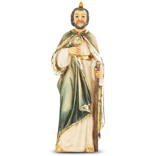 Statue St. Jude Thaddeus 4 inch Resin Painted Boxed