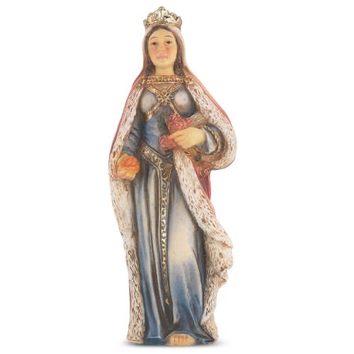 Statue St. Elizabeth Hungary 4 inch Resin Painted Boxed