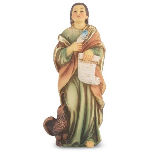 Statue St. John Evangelist 4 inch Resin Painted Boxed