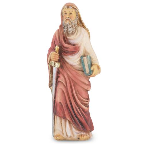 Statue St. Paul Apostle 4 inch Resin Painted Boxed