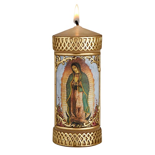 Prayer Candle Our Lady of Guadalupe Small