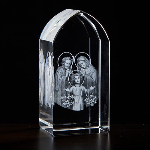 Etched Glass Holy Family