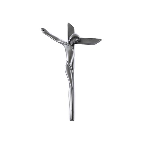 Wall Crucifix 6 In Serpentine Pewter