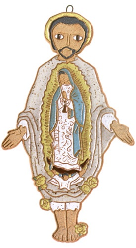 Saint Andrew's Abbey Ceramics St. Juan Diego Plaque