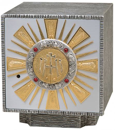 Exposition Tabernacle Ox. Silver with Gold Rays