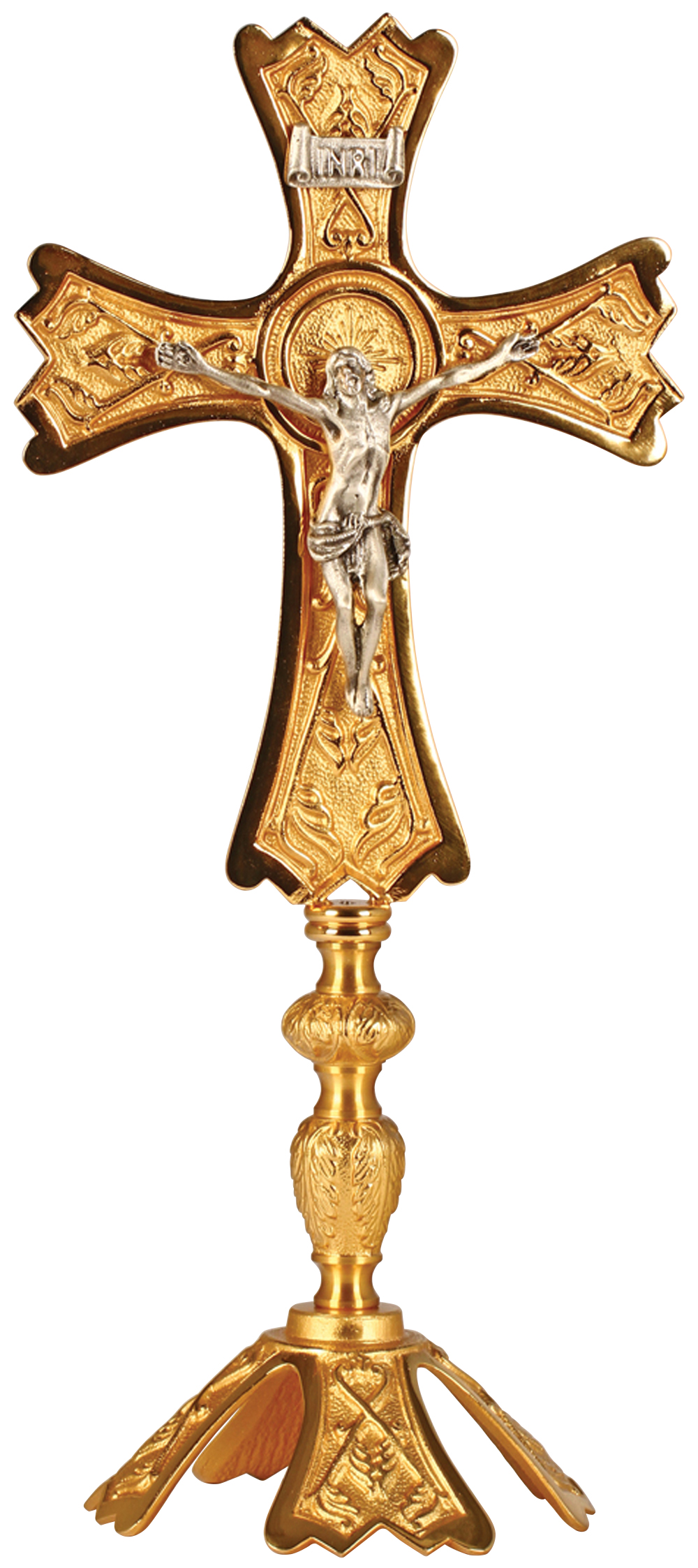 Altar Crucifix 16 inch 24K Gold Plate