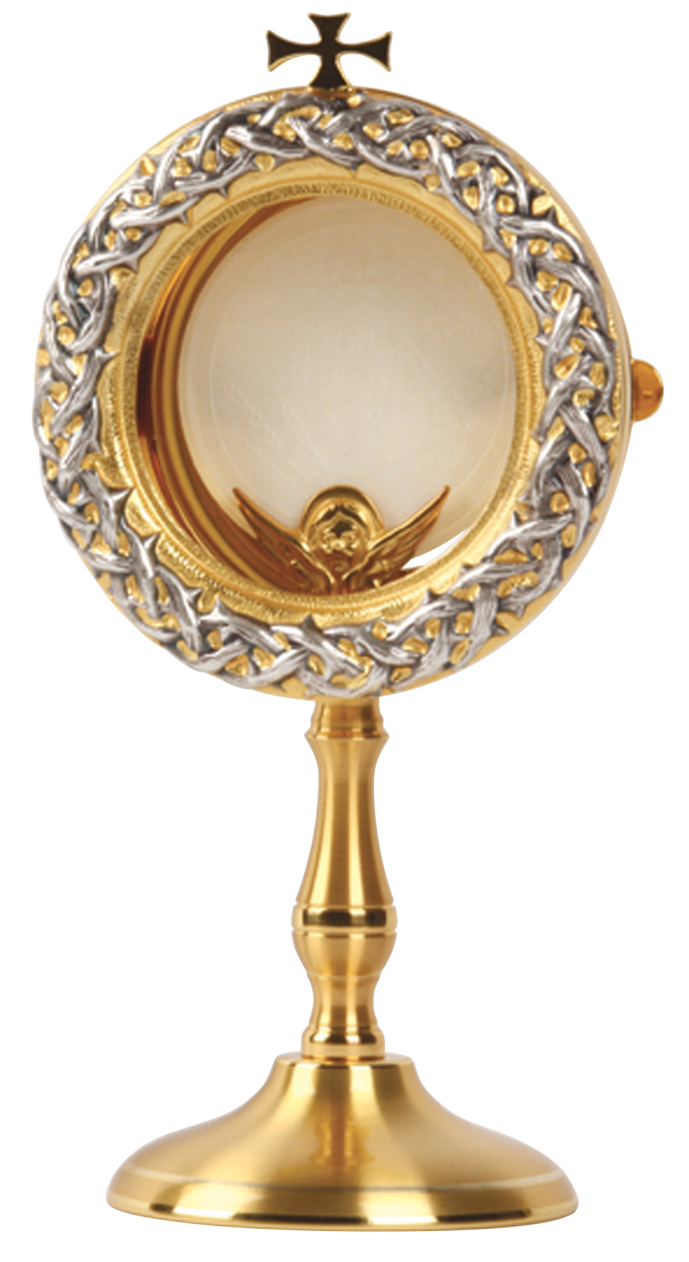 Monstrance Chapel Size 24k Gold Plate Crown of Thorns