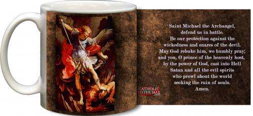 Mug St. Michael Archangel Graphic Ceramic